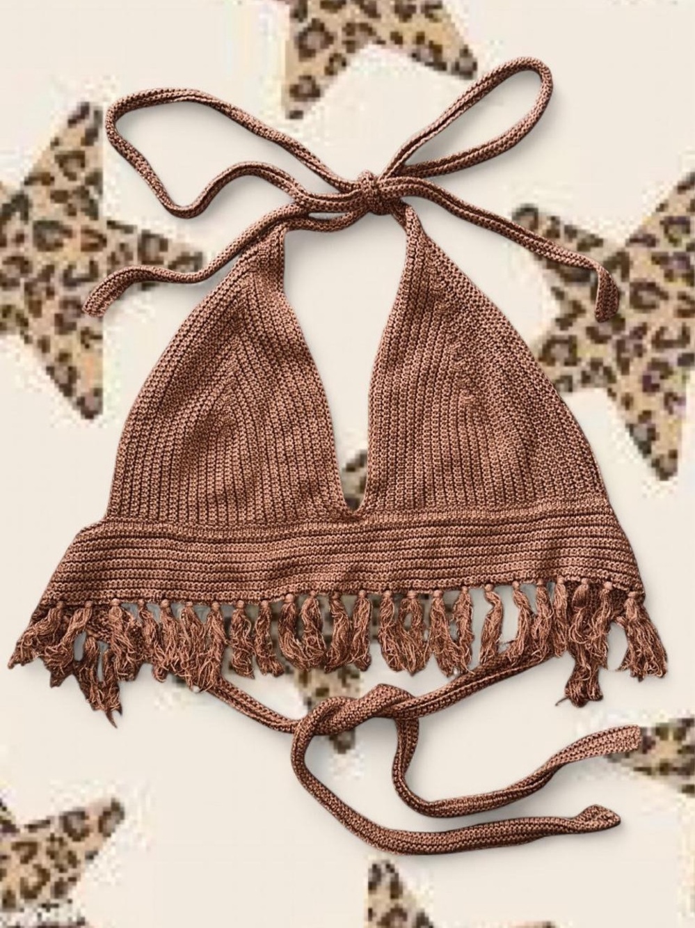 Almost Famous Crochet Halter Top